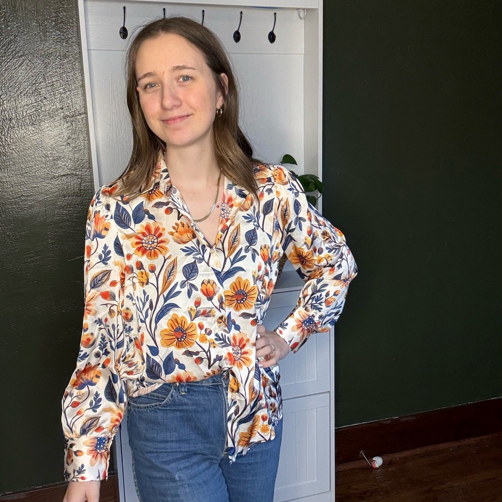 Floral Print Women's Top